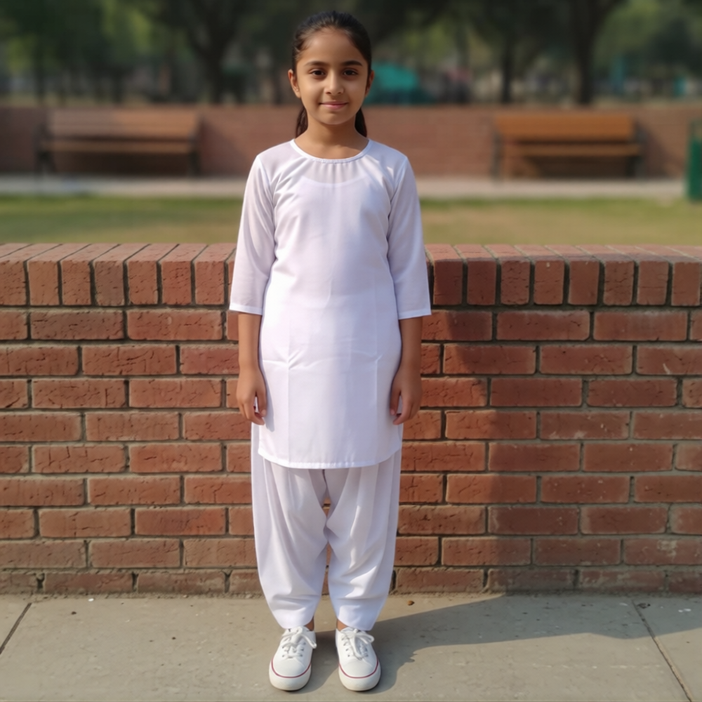 White Salwar Suit Set