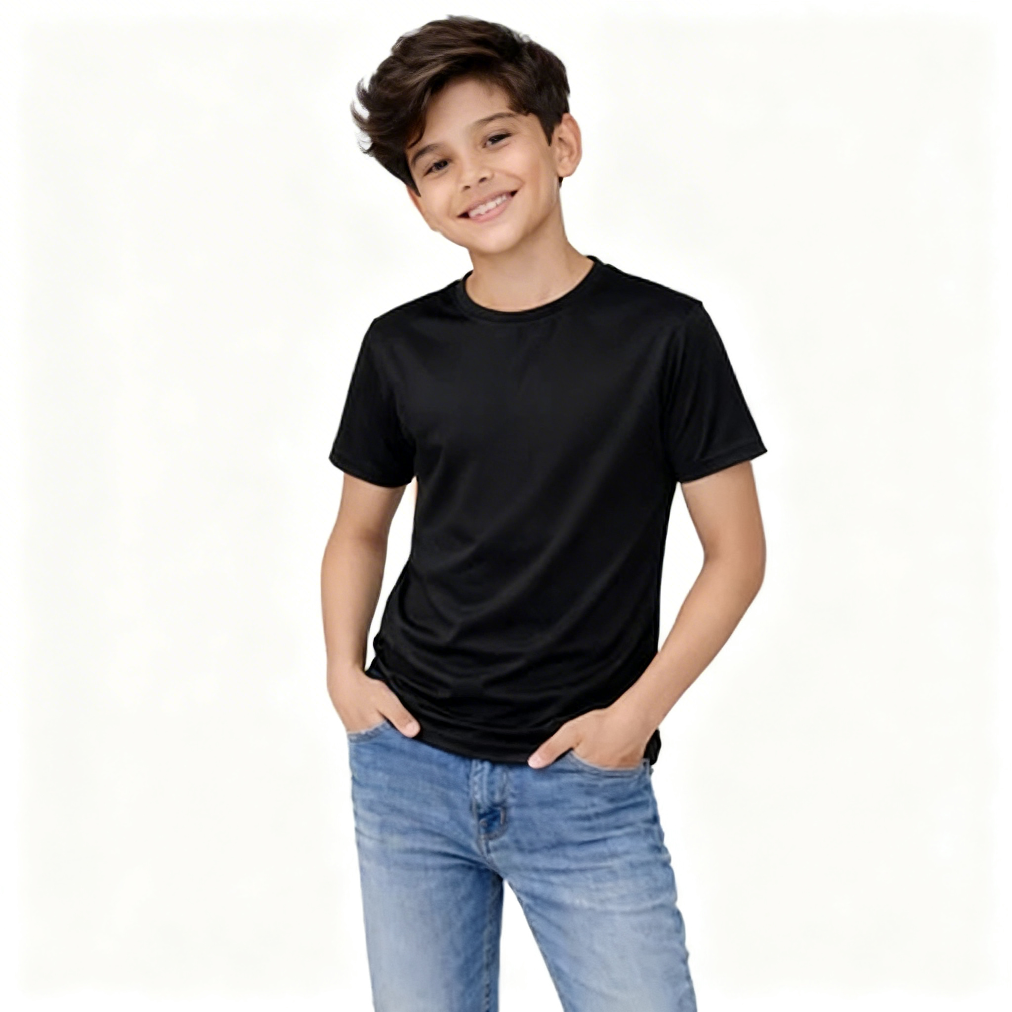 Plain Black T-shirt - Premium fabric quality