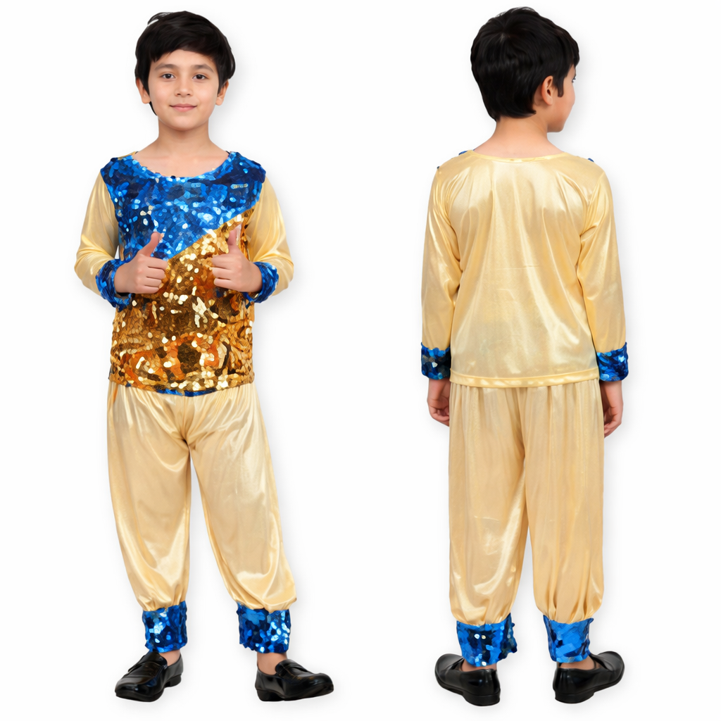 Golden Western with Firozi/Golden Sequence for Boys
