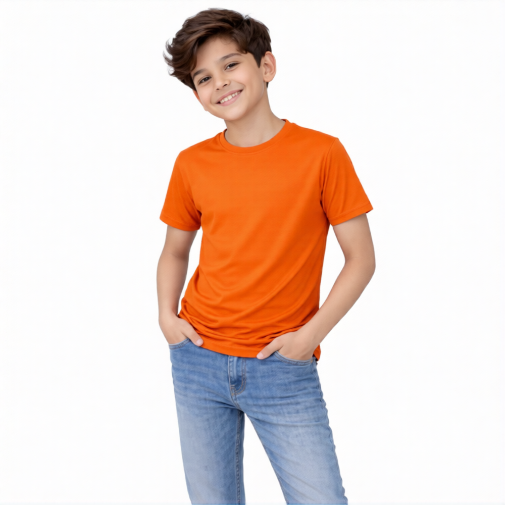 Plain Orange T-shirt - Premium quality fabric