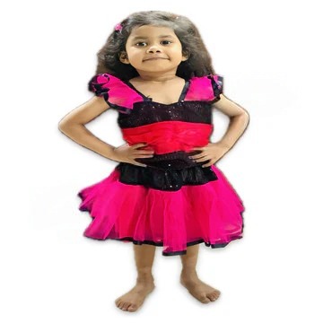 Western Black / Pink Girls Costume