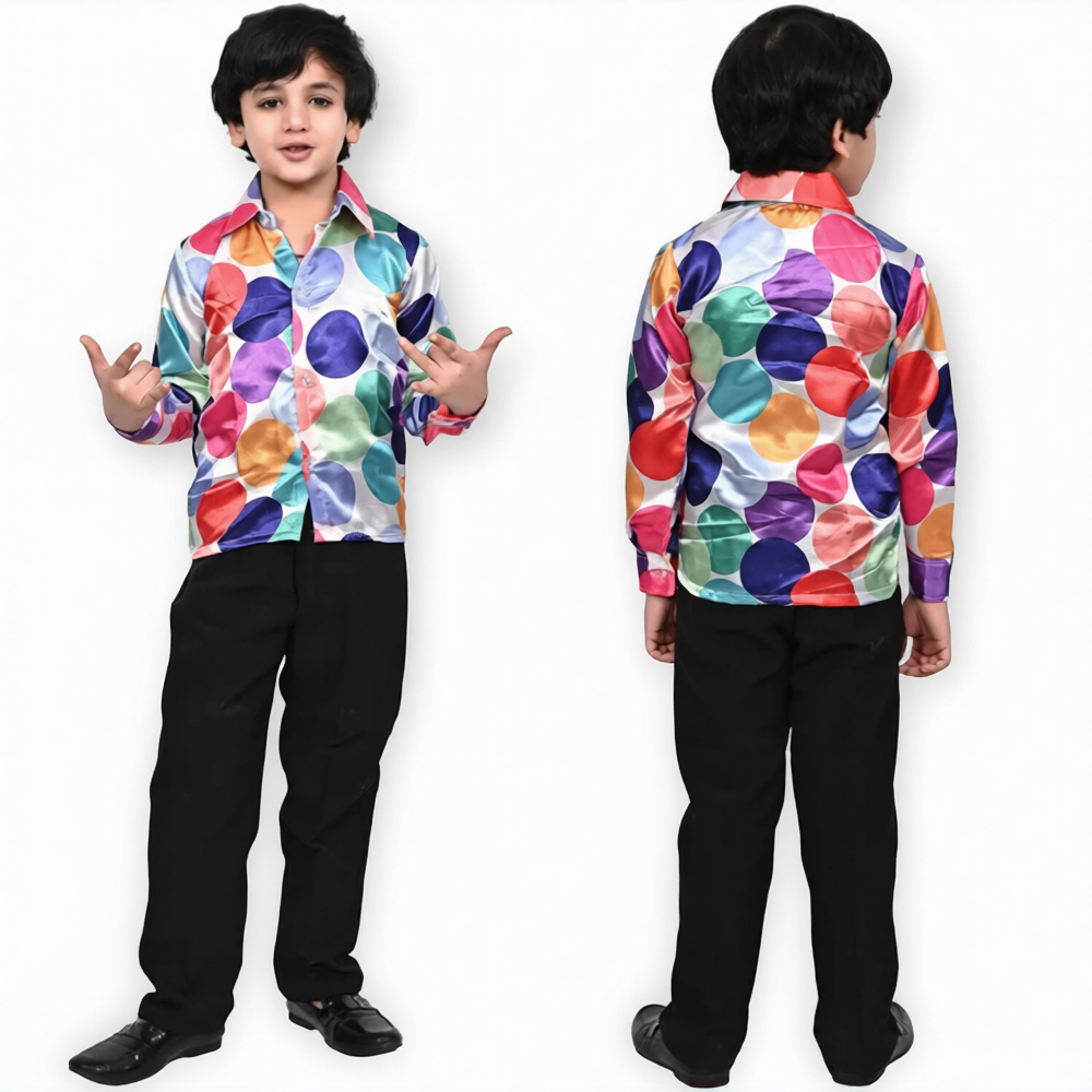Plain Satin Shirt