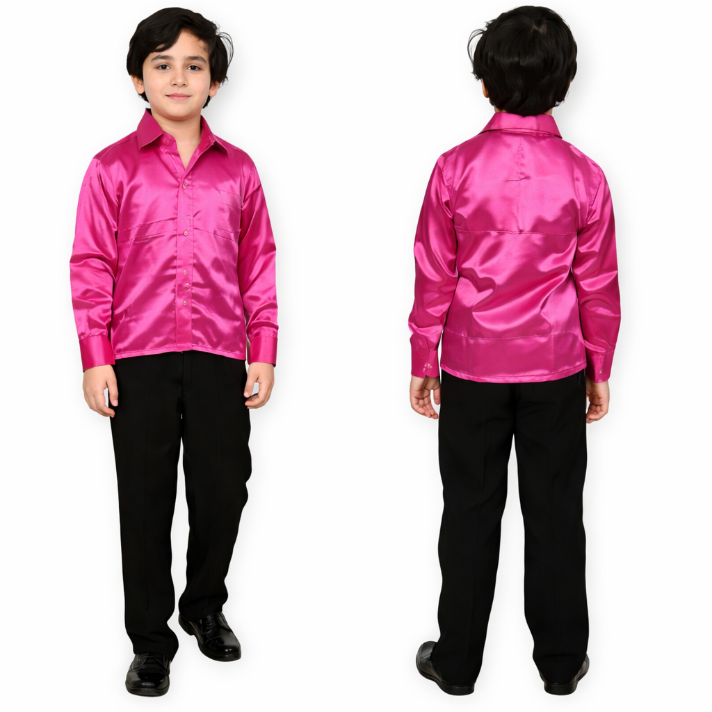 Plain Satin Shirt