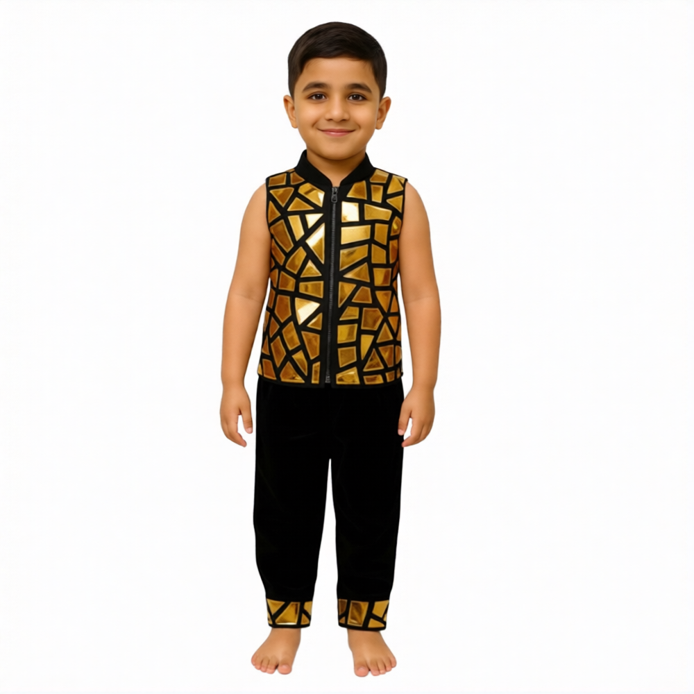 Mirror Mosaic Dance Costume For Boys