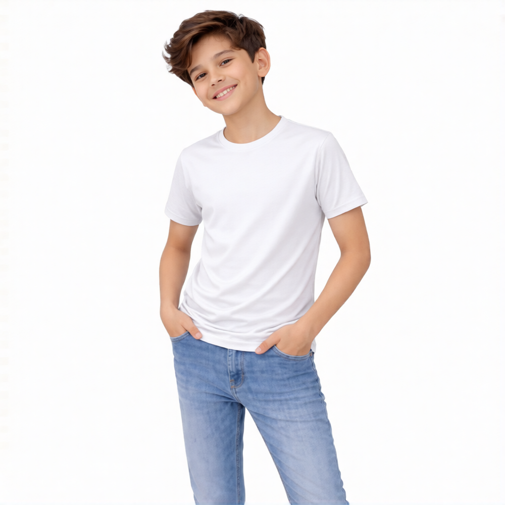 Plain White T-shirt - Premium fabric quality